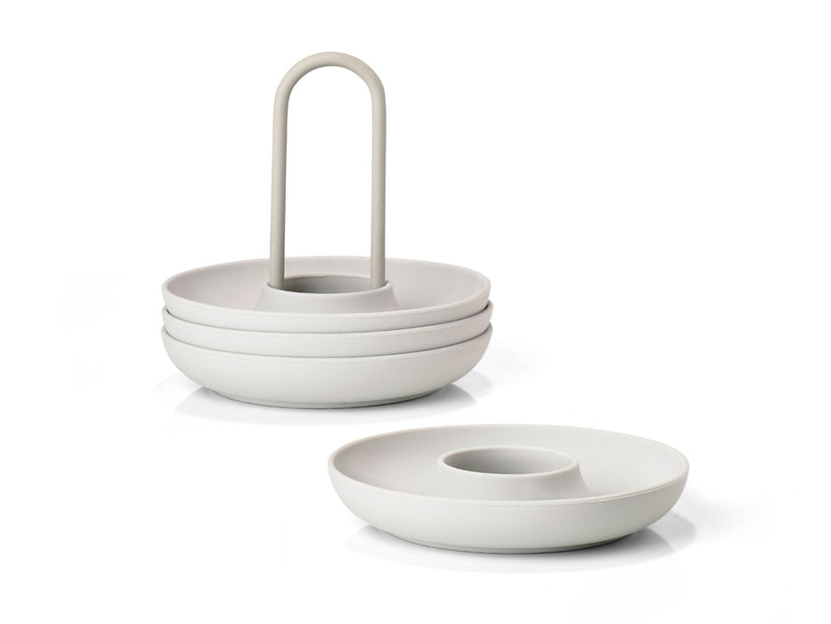 Zone Denmark Egg glasses 4pcs light gray Singles 332023