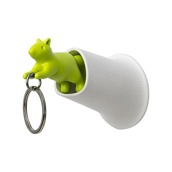 Qualy Squirrel key ring hanger 10146WH-GN