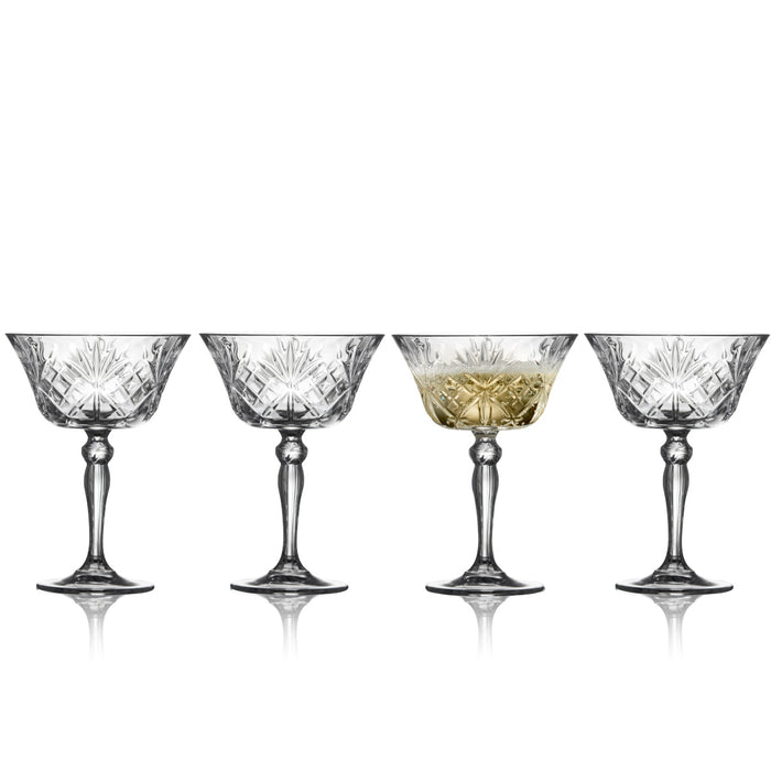 Lyngby Glas Melodia crystal glass champagne glasses 260 ml 4 pieces 33655