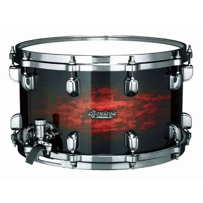 TAMA Starclassic Maple Snare Drum 13" x 6" - Dark Mocha Burst/Black Nickel HW