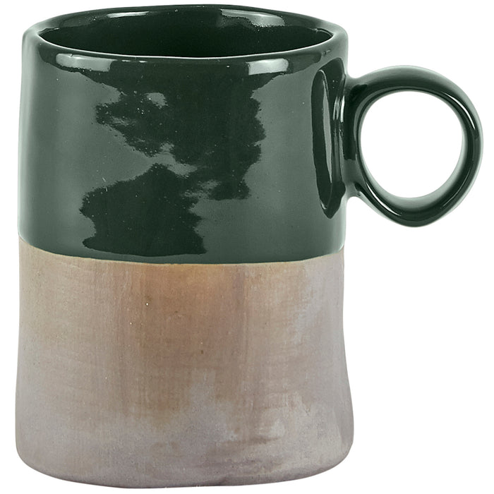 Villa Collection Alta stoneware mug dark green/grey 340848