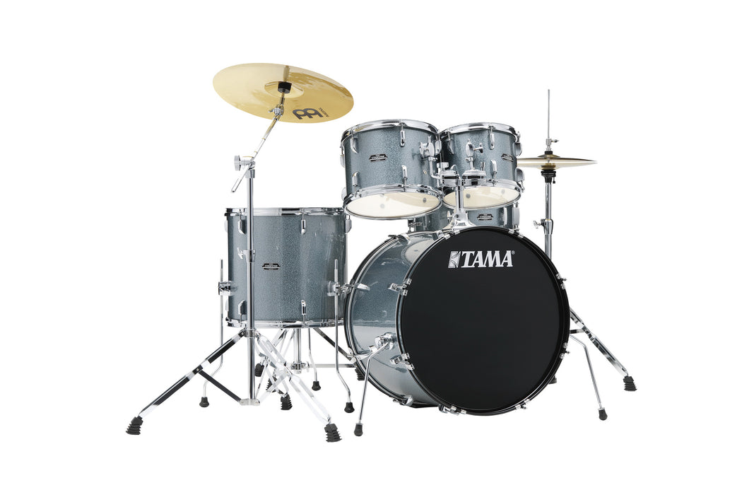 TAMA Stagestar Drum Set 5 pcs (22" BD) - Sea Blue Mist/Chrome HW + MEINL Cymbals BCS Cymbal Set