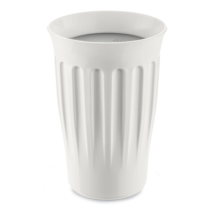 Koziol Click coffee mug white with grey lid 3586100