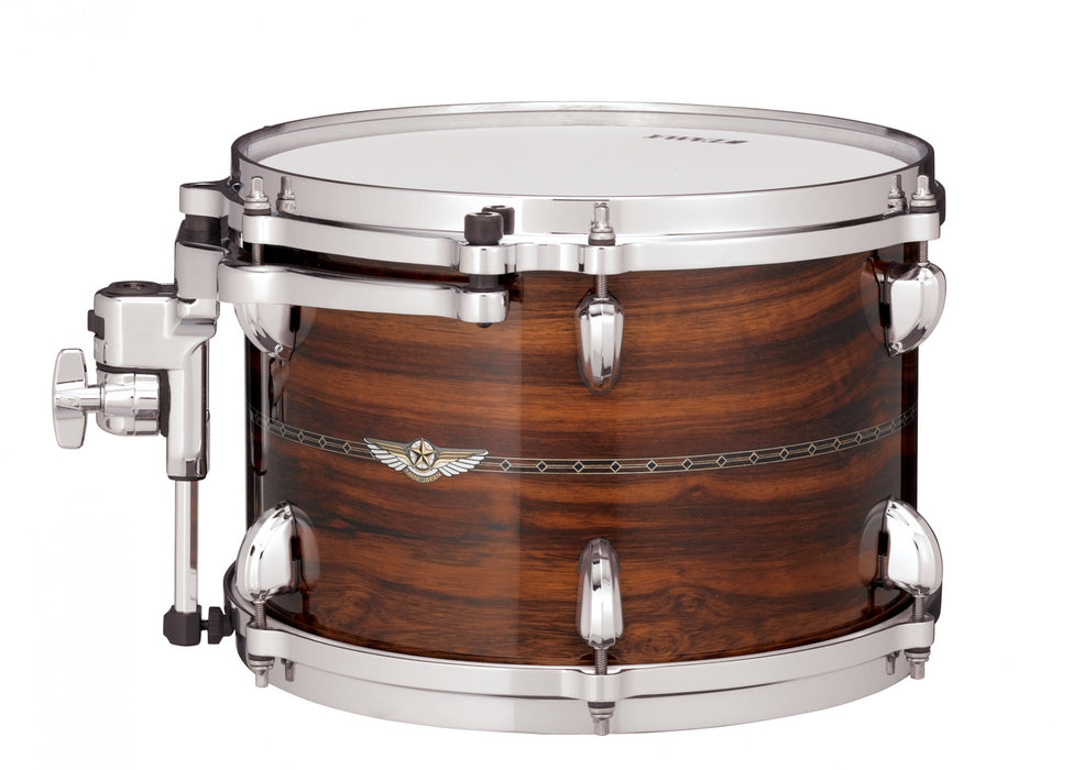 TAMA STAR Bubinga Rack Tom 12" x 8" - Natural Indian Laurel/Chrome HW/Inlay: Only Outside