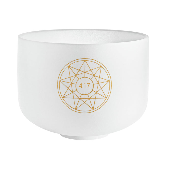 MEINL Sonic Energy Solfeggio Crystal Singing Bowl 10" - G#4/Re/417 Hz