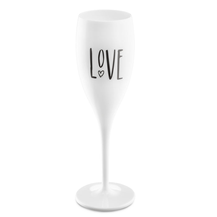 Koziol Cheers champagne glass white 3780525