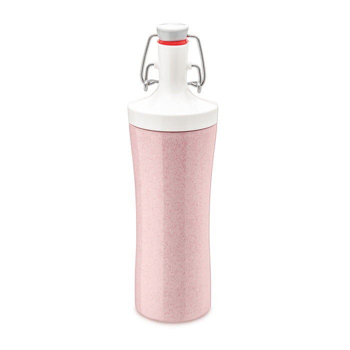 Koziol Plopp To Go Organic Pink Water Bottle 3796315