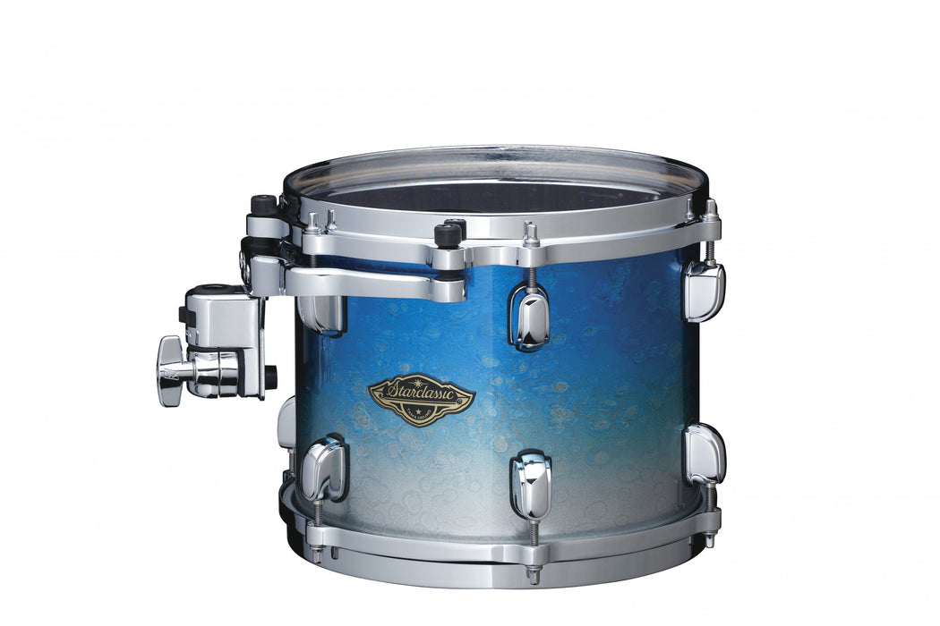 TAMA Starclassic Walnut/Birch Lacquer Rack Tom 8" x 7" - Molten Blue Ice Fade/Chrome HW