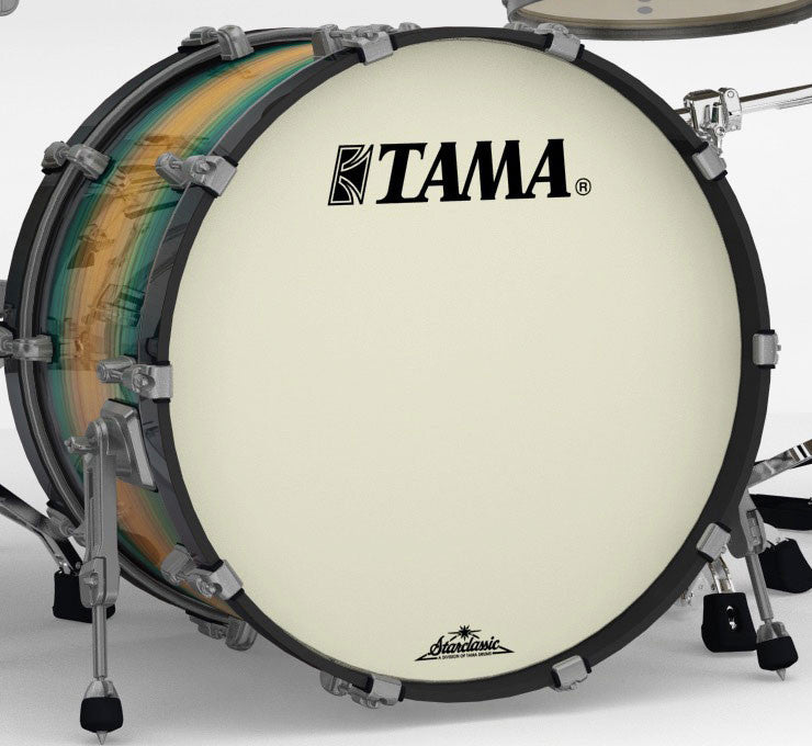 TAMA Starclassic Maple Exotic Bass Drum 20" x 14" - Emerald Pacific Walnut Burst/Smoked Black Nickel HW/without Tom Holder Base
