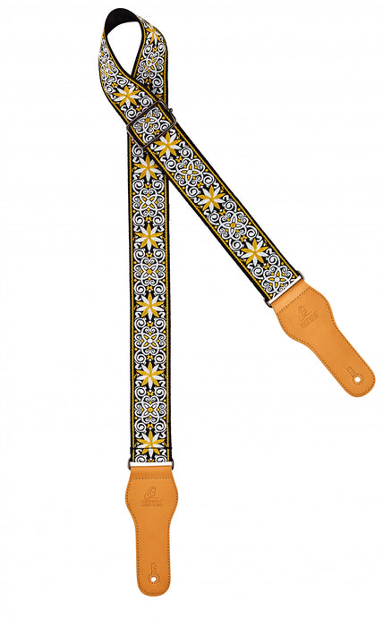 ORTEGA Creative Series Guitar Cotton Strap - Classic Yellow