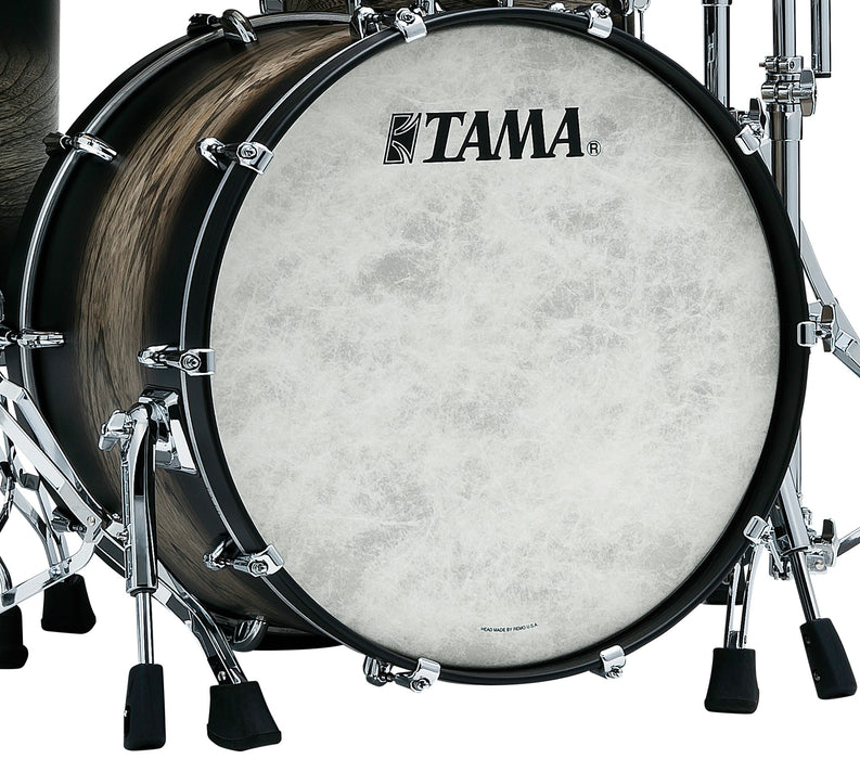 TAMA STAR Walnut Bass Drum 24" x 18" - Satin Black Japanese Sen Burst/Chrome HW