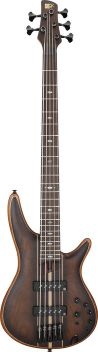 IBANEZ Premium SR Electric Bass 5-String - Dual Mocha Burst Flat + Gig Bag