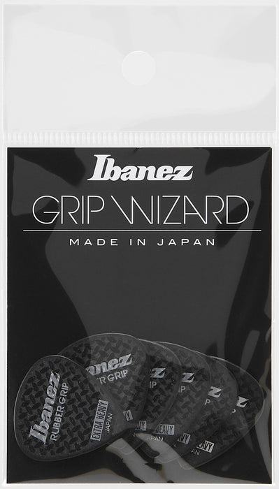 IBANEZ Grip Wizard Series Rubber Grip Flat Pick - 6 pcs