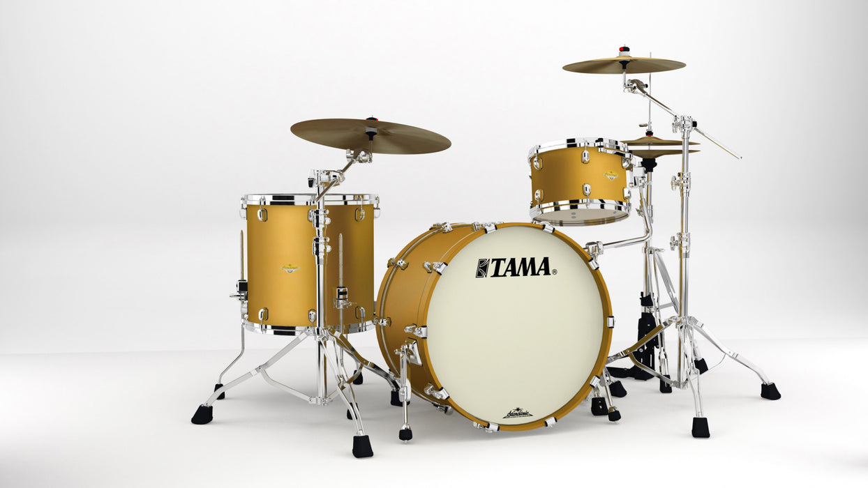 TAMA Starclassic Maple Lacquer Shell Kit 3 pcs - Satin Aztek Gold Metallic/Chrome HW