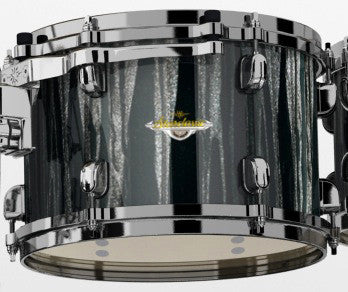 TAMA Starclassic Maple Lacquer Rack Tom 13" x 10" - Black Clouds & Silver Linings/Black Nickel HW