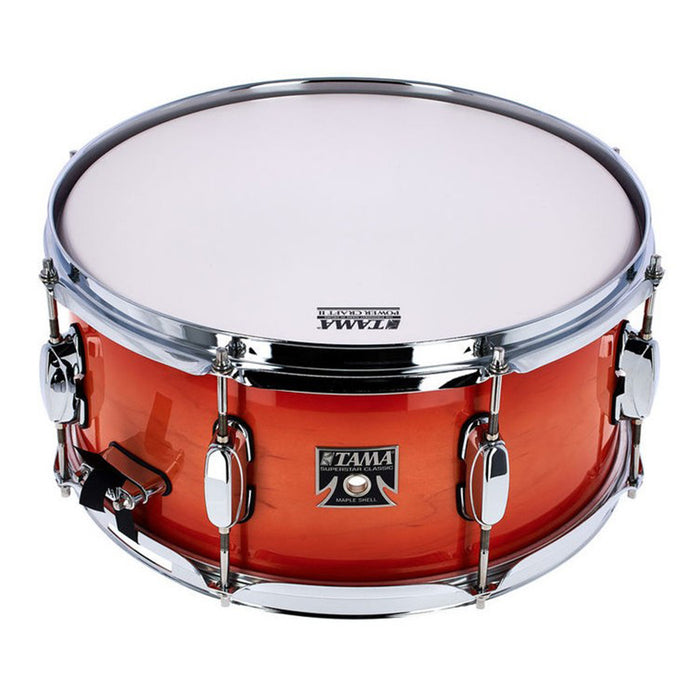 TAMA Superstar Classic Maple Snare Drum 14" x 6,5" - Tangerine Lacquer Burst/Chrome HW