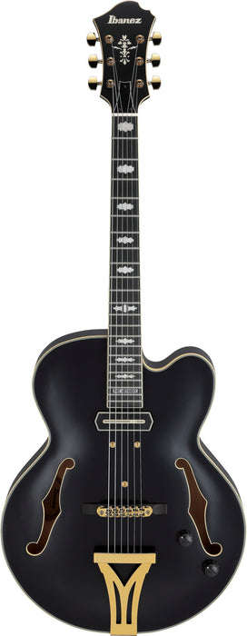 IBANEZ Pat Metheny Signature Hollow Body Guitar 6-String - Black Low Gloss, Incl. Case