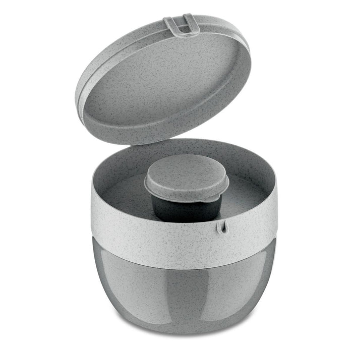 Koziol Round container bentobox M org. conc. grey 3197672
