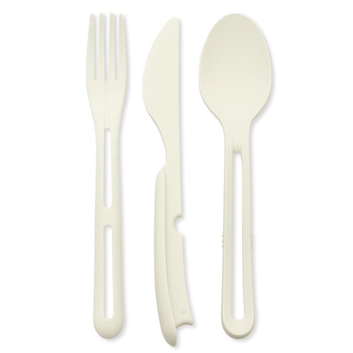Koziol Cutlery set 3 pieces Klikk white 4003525