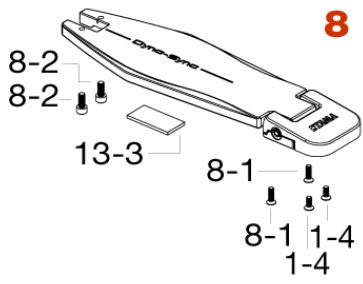 TAMA Footboard with Screw for Dyna-Sync Single Pedal