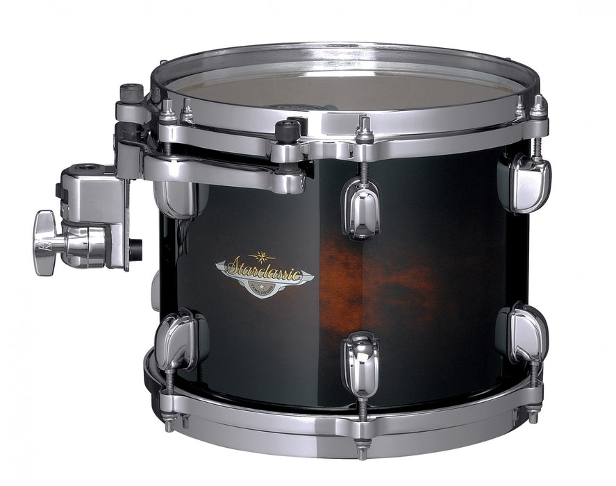 TAMA Starclassic Maple Lacquer Rack Tom 13" x 10" - Dark Mocha Burst/Black Nickel HW