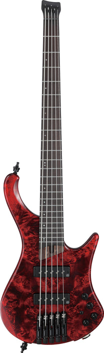 IBANEZ Bass Workshop EHB Electric Bass 5-String - Stained Wine Red Low Gloss + Gig Bag