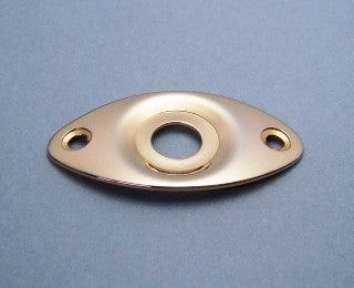 IBANEZ oval jack plate - gold for selected AR models