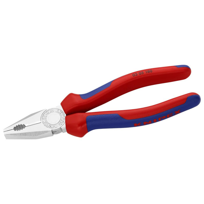 Knipex 03 05 180 7" Combination Pliers - Chrome w/MultiGrip