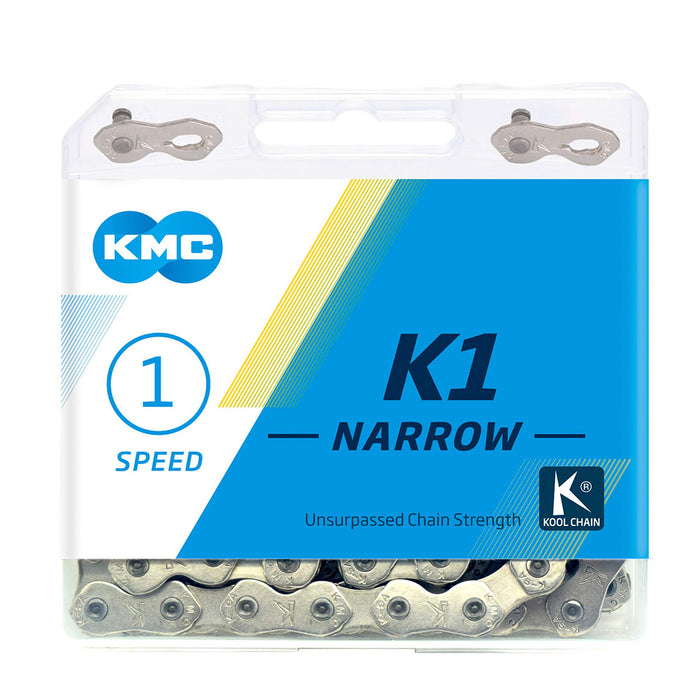 KMC BK1NNP100 K1 Narrow Silver x 100L-Box