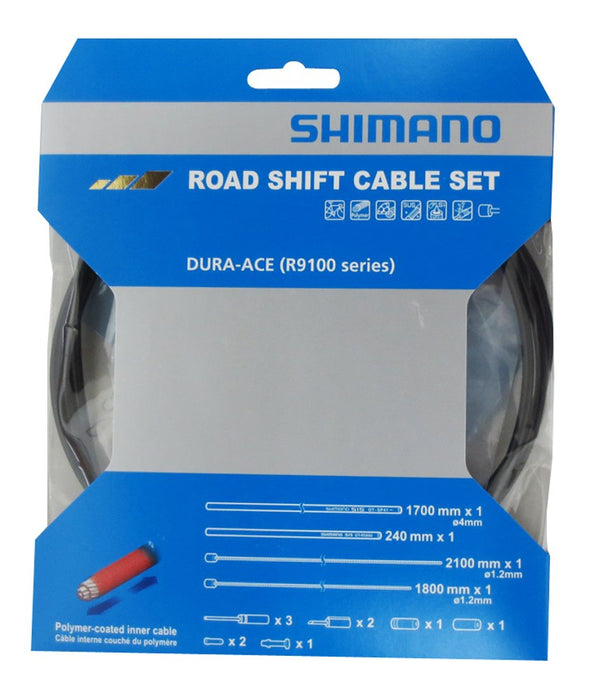 Shimano Shift Cable SetRoad Polymer Coated Black