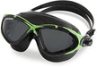 Cressi Planet, Black/Black/Lime, Tinted lens