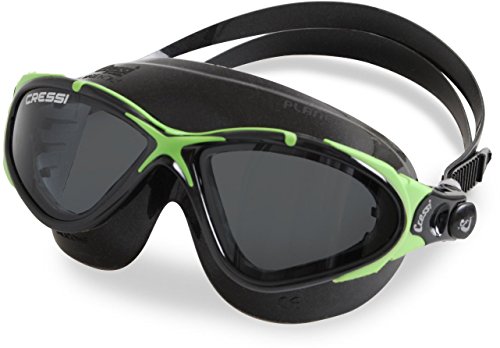 Cressi Planet, Black/Black/Lime, Tinted lens