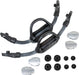 Cressi EBS Elastic Bungee System Fin Strap 2 for Reaction/Frog Plus Fins, Regular Fit (Small/Medium-Medium/Large),Black