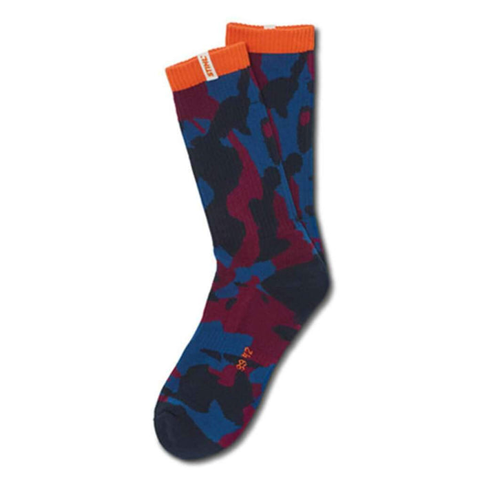Stihl 0420-150-0738 Camouflage/blue socks, size 35-38