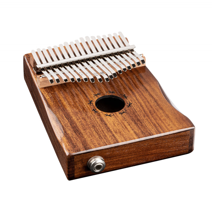 ORTEGA Lizard Series Pickup Kalimba 17 Keys - Solid Acacia
