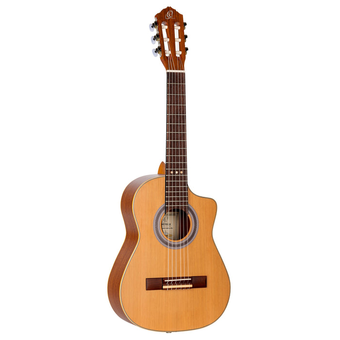 ORTEGA Requinto Series Pro 1/2 Acoustic Guitar 6-String - Natural + Gig Bag