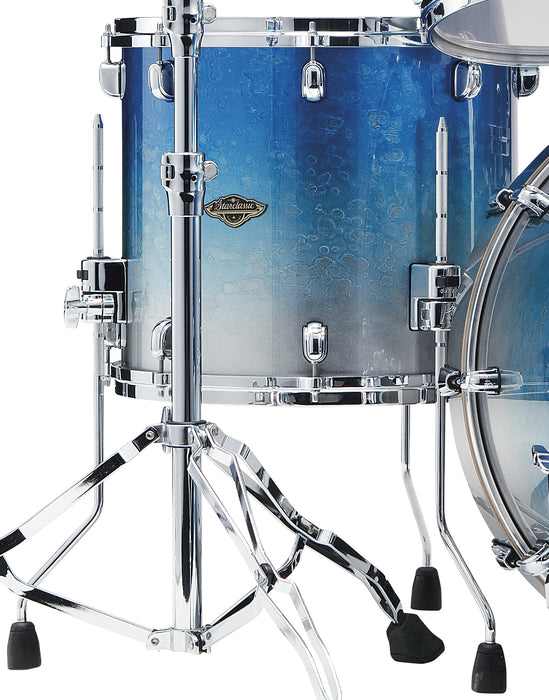 TAMA Starclassic Walnut/Birch Lacquer Floor Tom 14" x 12" - Molten Blue Ice Fade/Chrome HW