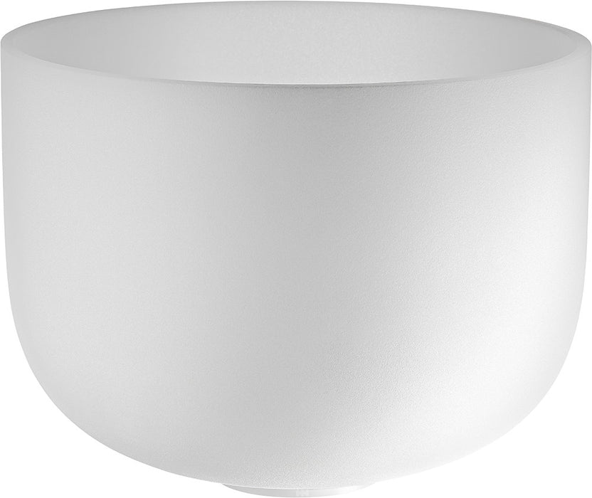 MEINL Sonic Energy White-Frosted Crystal Singing Bowl 13" - D4/Sacral Chakra/432 Hz