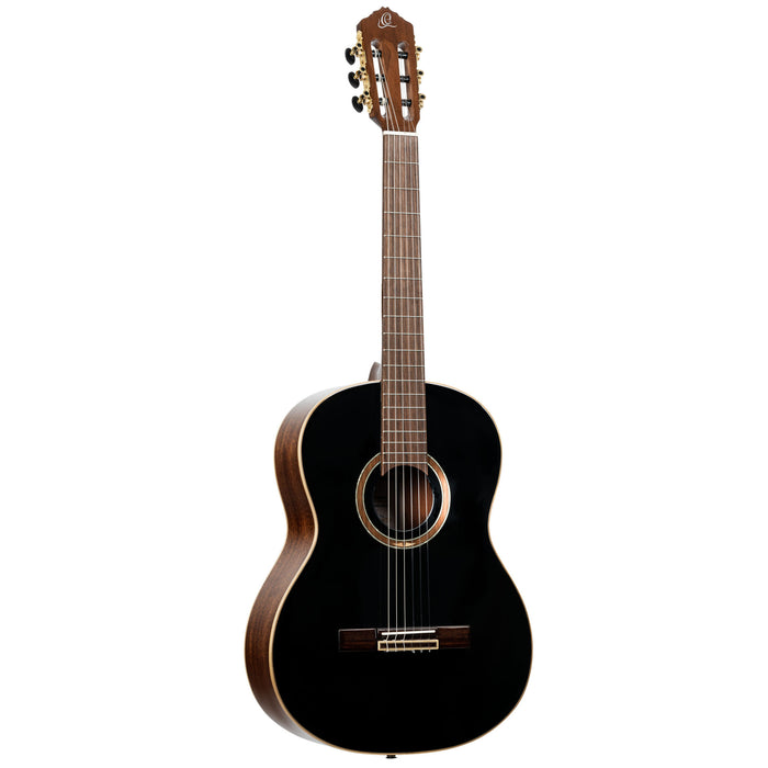 ORTEGA Performer Series 4/4 Classical Guitar 6-String - Black + Gig Bag