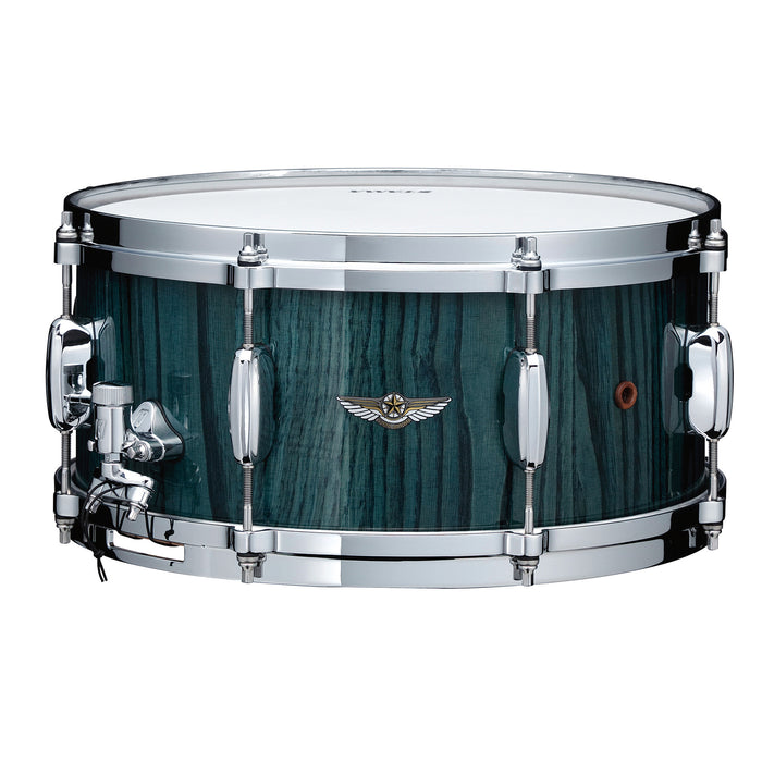TAMA Star Walnut Snare Drum 13" x 6" - Light Indigo Japanese Chestnut/Chrome HW