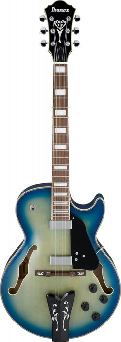 IBANEZ George Benson Signature Hollowbody Guitar 6 String - Jet Blue Burst