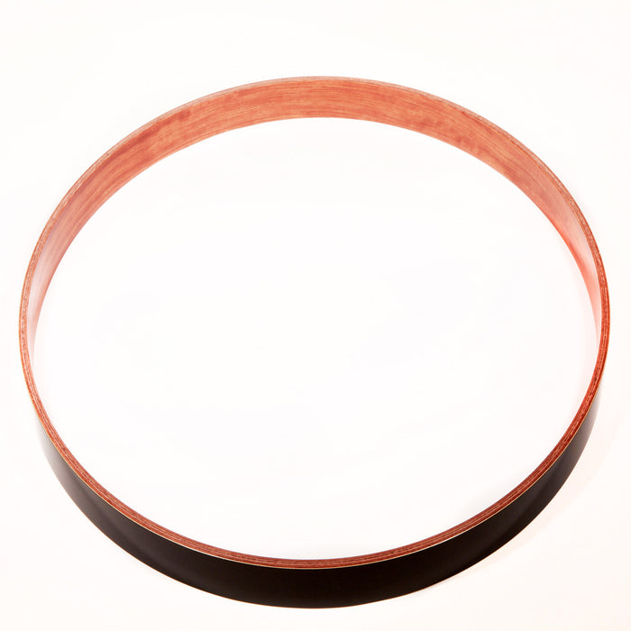 hoops 22", black metallic, gold inlay, SC Bubinga