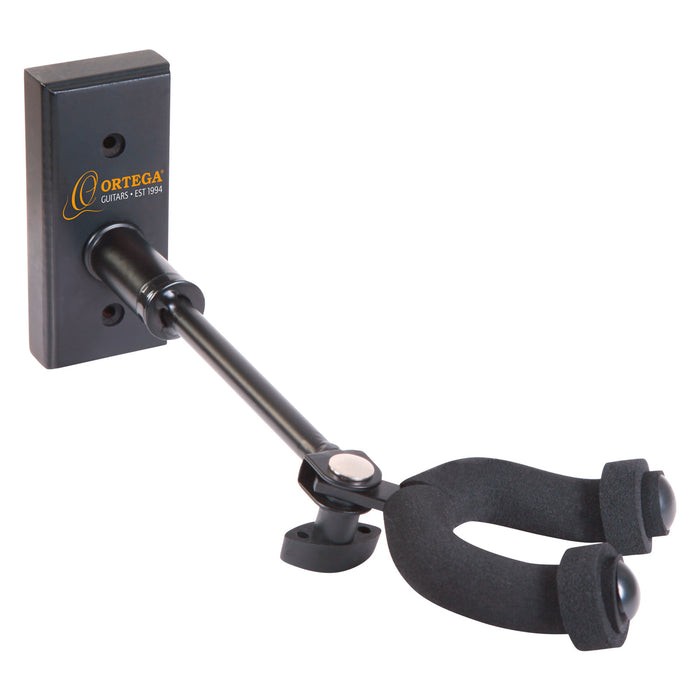 ORTEGA Adjustable Guitar Wall Hanger - Black
