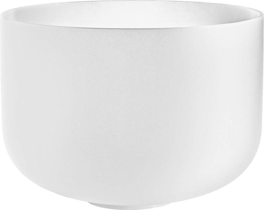 MEINL Sonic Energy White-Frosted Crystal Singing Bowl 14" - G3/Throat Chakra/432 Hz