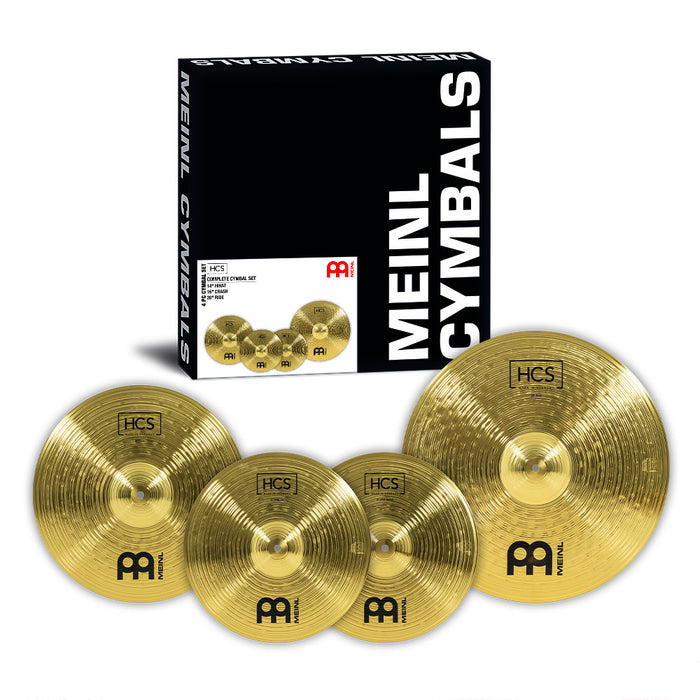 MEINL Cymbals HCS Complete Cymbal Set - 14" Hihat, 16" Crash, 20" Ride