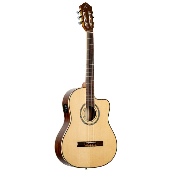 ORTEGA Family Series Pro 4/4 Classical Guitar 6 String - Solid Spruce / Mahogany Natural + Bag
