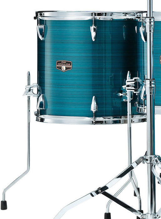 TAMA Imperialstar Floor Tom 16" x 14" - Hairline Blue/Chrome HW