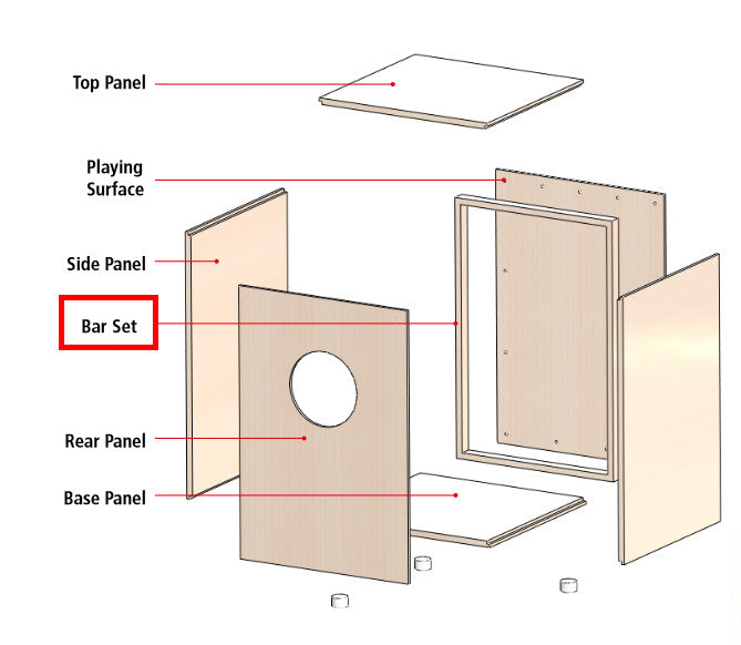 MEINL Percussion spare bar set - for MYO-CAJ