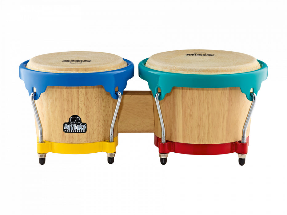 NINO Percussion Wood Bongo - 6 1/2" & 7 1/2"