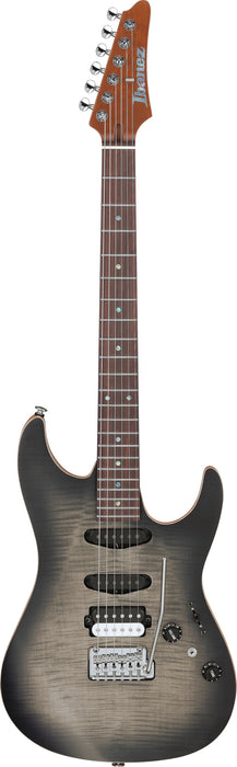 IBANEZ Tom Quayle Signature Electric Guitar 6-String - Charcoal Black Burst Flat